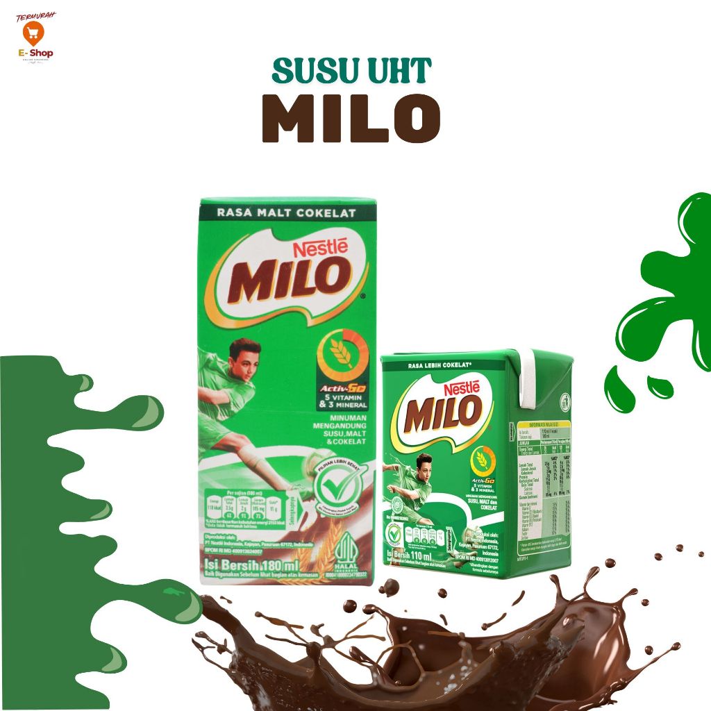 

Susu UHT Milo 1 Kotak 180 Ml dan 110 Ml