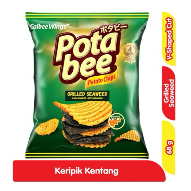 

Potabee seaweed calbee wings keripik kentang 68g