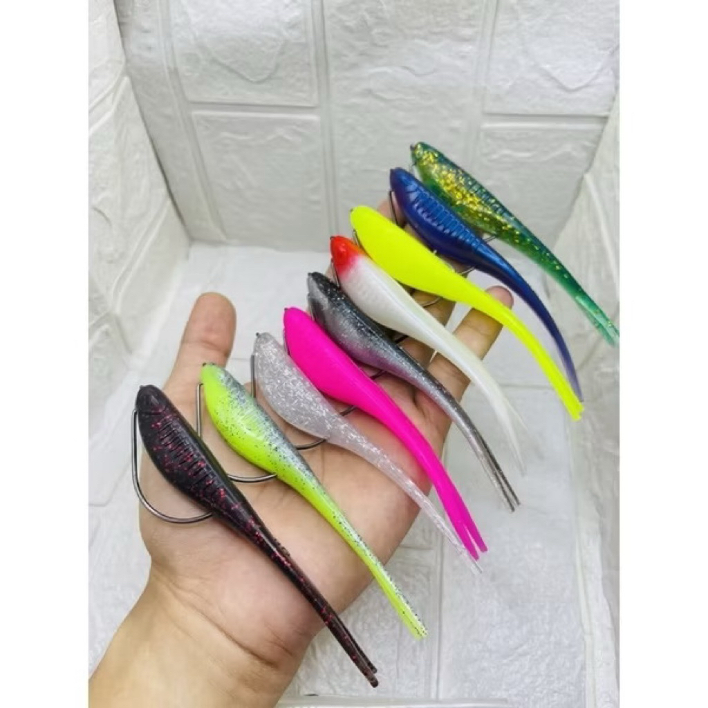 Baby silencer replika ozmy 12cm 10gram sudah pakek hook 4/0 tajam dan kuat || UMPAN CASTING GABUS TO