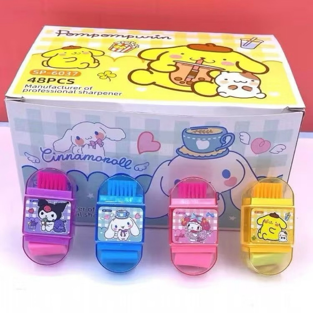 

Serutan 3 IN 1 motif sanrio serbaguna / Rautan + hapusan + sikat / rautan sikat lucu / orotan anak sapu