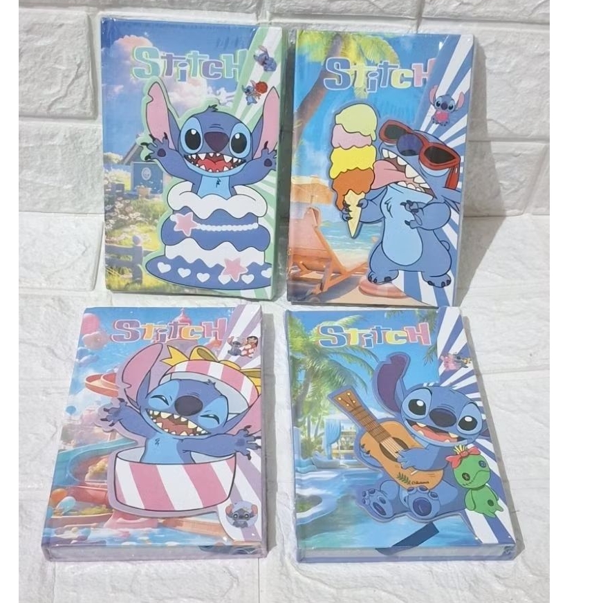 

buku magnet stitch buku diary diari catatan notes berwarna hard cover berat tebal motif karakter stitch lilo angel disney