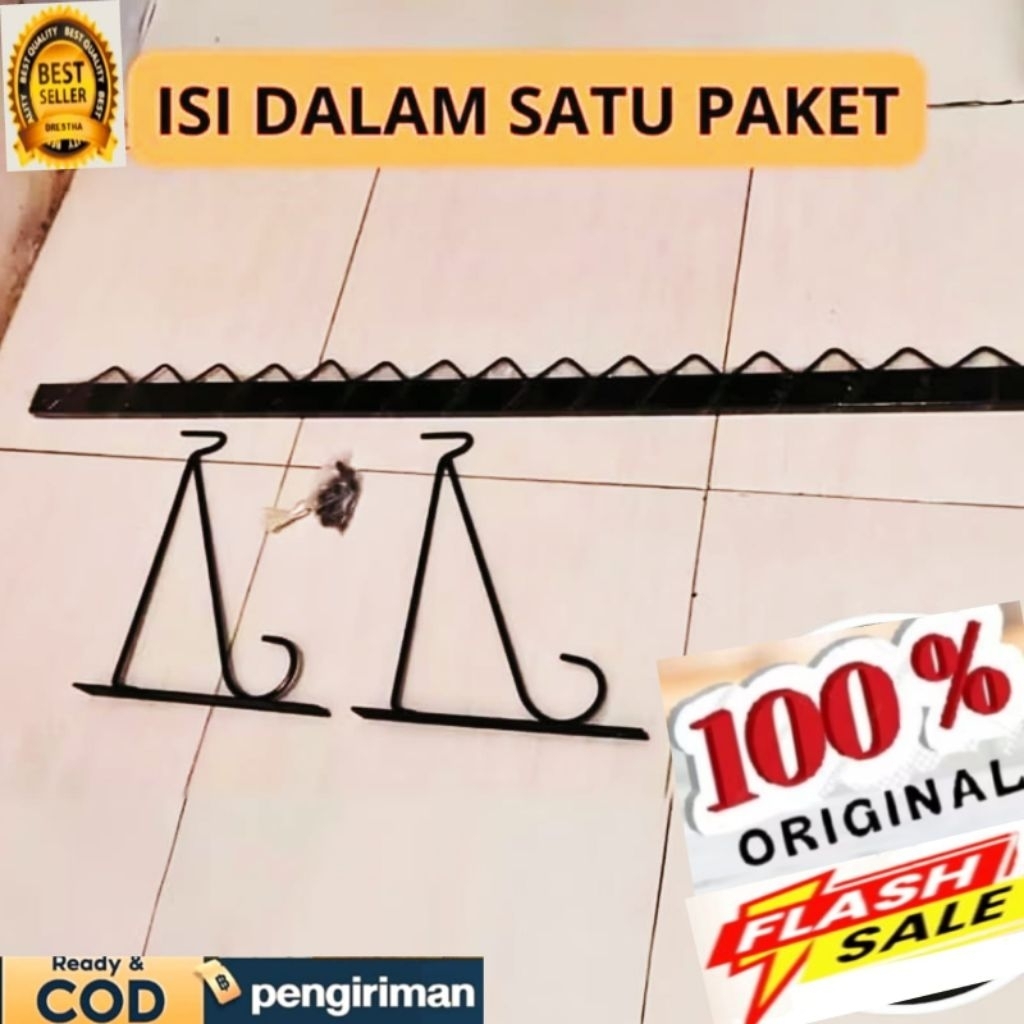Jemuran Baju Tempel Dinding Bongkar Pasang Praktis/Gantungan baju bahanBesi antikarat
