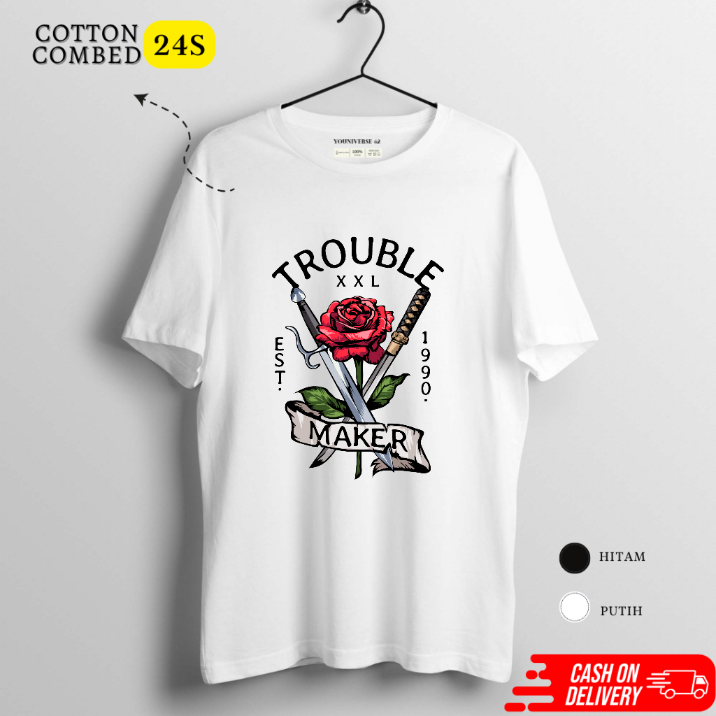 Kaos Baju Distro Pria Wanita Sablon DTF Template Desain D126-150