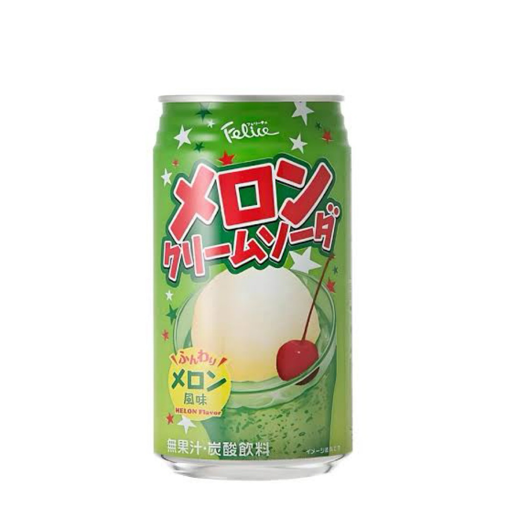 

Tominaga Feliche Melon Cream Soda & White Cream Soda 350ml