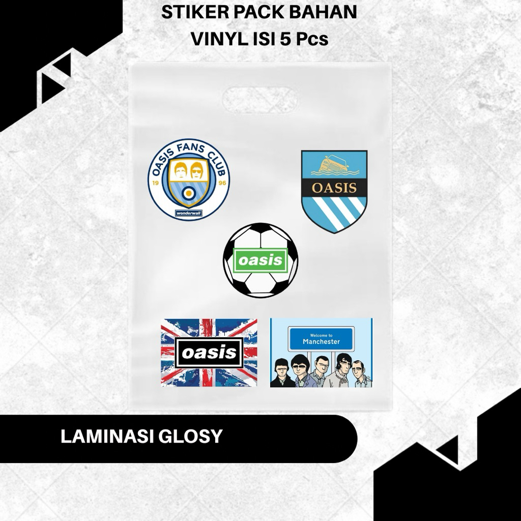 

Stiker Oasis Fans Club Laminasi Glosy (isi5pcs)