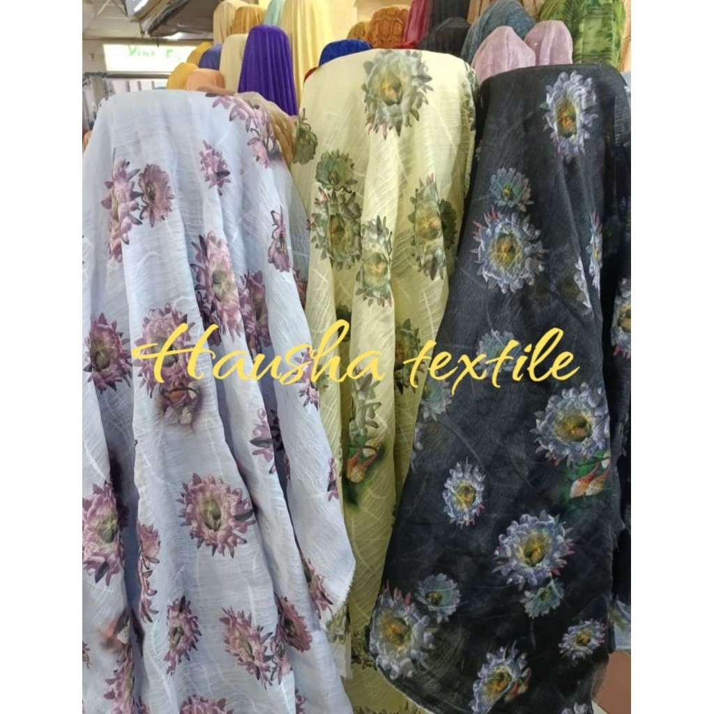 KAIN/BAHAN ORGANZA MOTIF/DOUBLE GAUZE/GARMENT/IMPOR