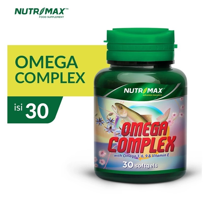 Nutrimax Omega Complex Omega 3 6 9 Plus Vitamin E Minyak Ikan Fish Oil Kolesterol Darah Tinggi / Nut