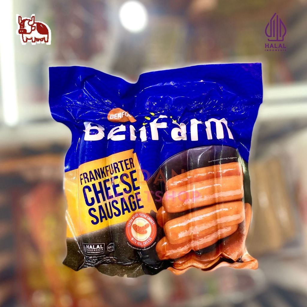 

Benfarm Frankfurter Cheese Sausage 300 g – Sosis Frankfurter Sapi + Keju | Juicy & Gurih