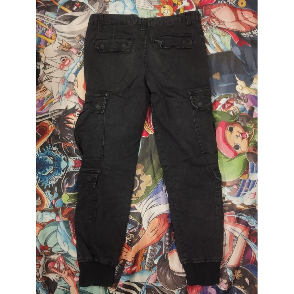 Celana cargo hitam Otherfit size 30