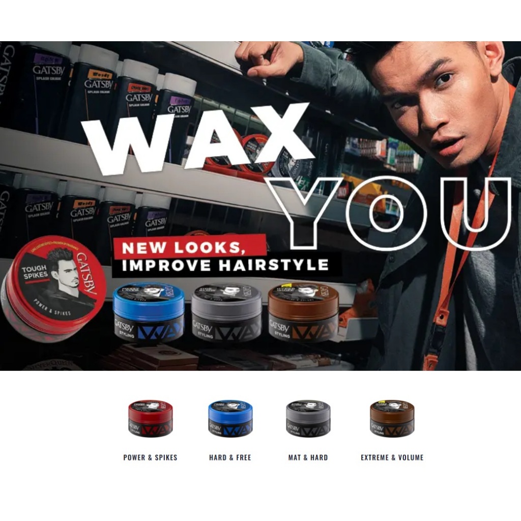 Gatsby Wax - Gatsby Pomade - Gatsby Rambut Pria - Minyak Rambut Gatsby Pria - Gatsby Rambut