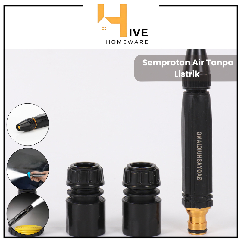 HIVE Semprotan Air Tanpa Listrik Alat Semprot Air Kuningan Cuci Motor Mobil