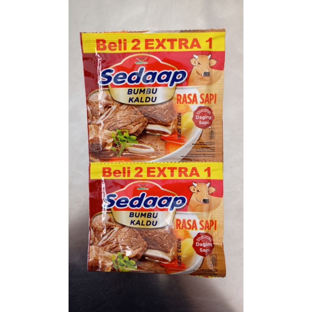 

Bumbu kaldu sedaap rasa sapi renteng isi 18 sachet