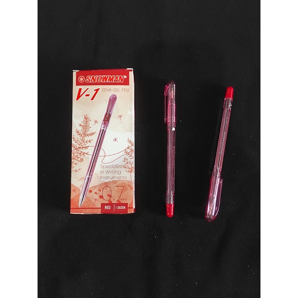 

Snowman Pulpen V1 Merah (perlusin)
