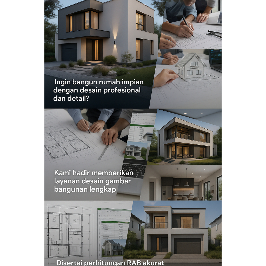 Jasa Desain Denah dan Tampak 3D Rumah, RUKO dan Kos-Kos .an