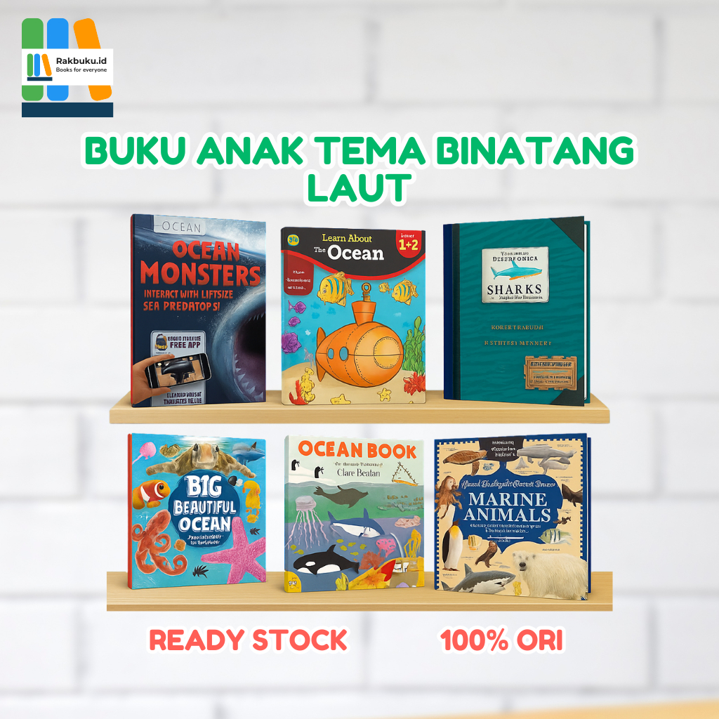 Buku Cerita Anak | Tema Hewan Laut | Aktivitas anak TK 1 tahun | Hiu | Board / Pop-Up / Sound Book