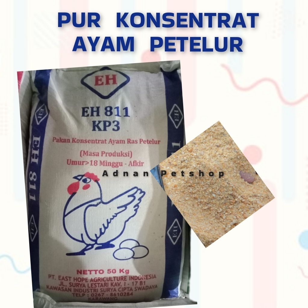 PUR / PAKAN KONSENTRAT AYAM PETELUR EH 811 KP3 TERMURAH