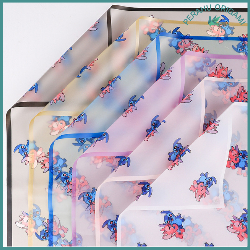 

Kertas Bunga Buket Transparan Frame Stitch List Gold Flower Wrapping Paper Frame Cellophane KB80
