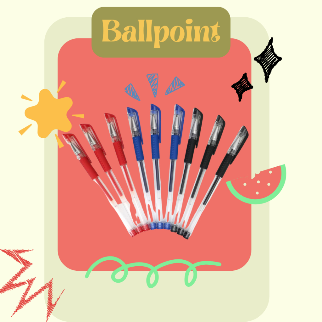 

Pulpen Viral! Ballpoint 0.5mm 3 Warna untuk Menulis Belajar Kantor