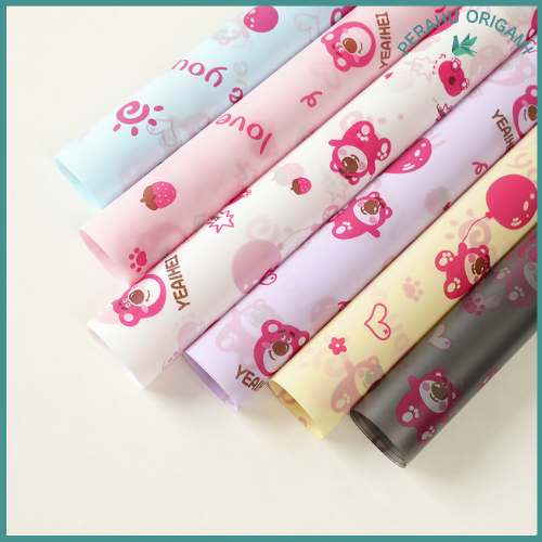 

Kertas Buket Cellophone Transparant Karakter Carton Lucu Anak KB84