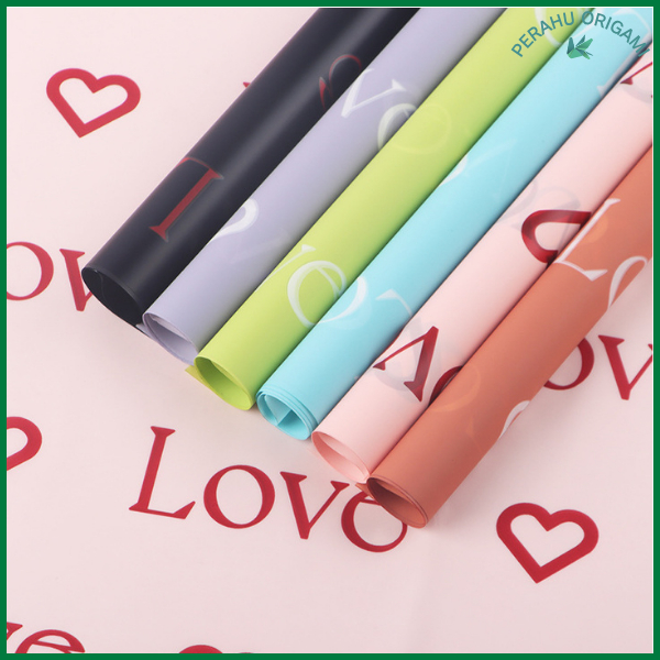 

Flower Wrapping Paper Varian love Kertas Buket Bunga Cellophane Florist Kertas Kado KB6172