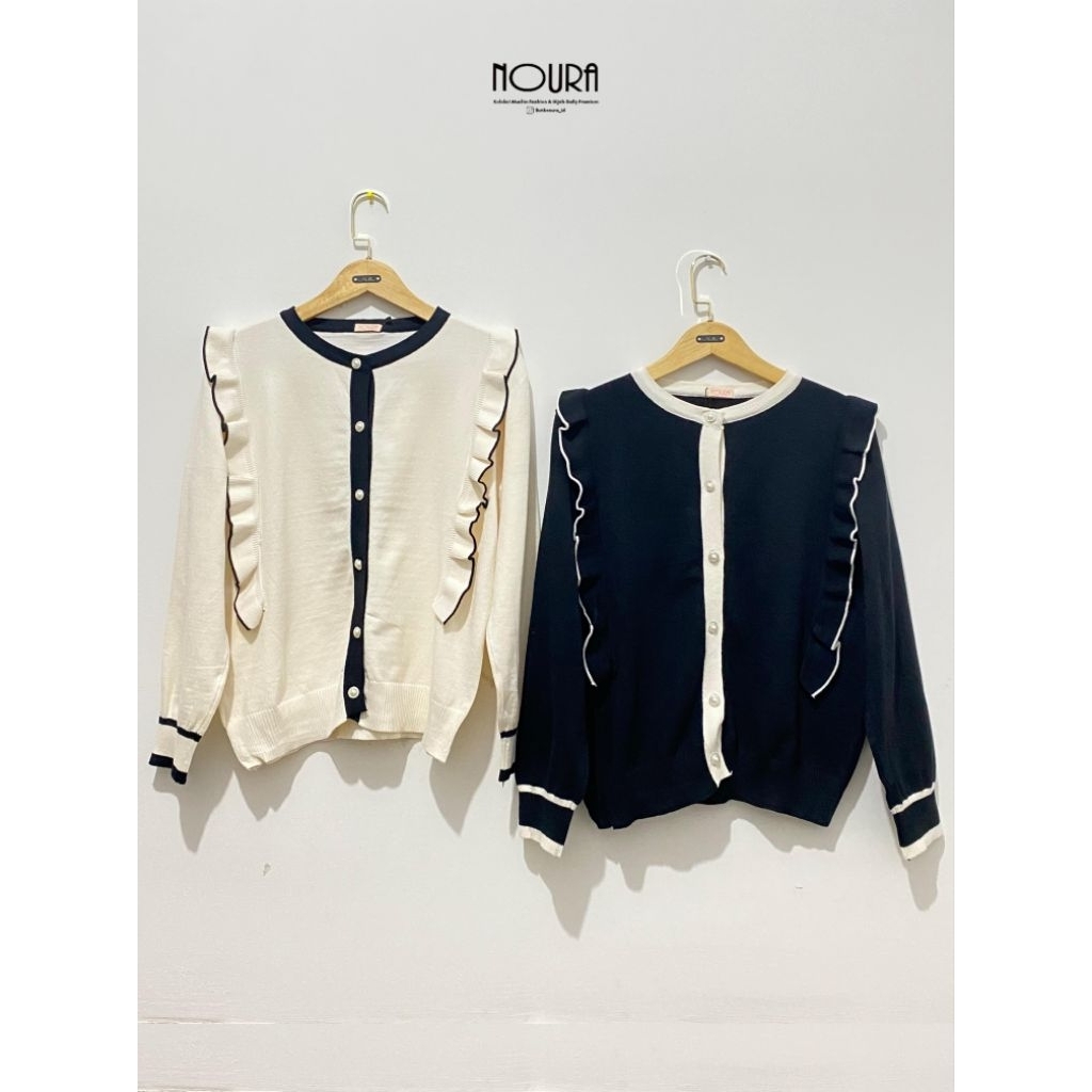 Noura Ruffle Cardigan |Butik Noura