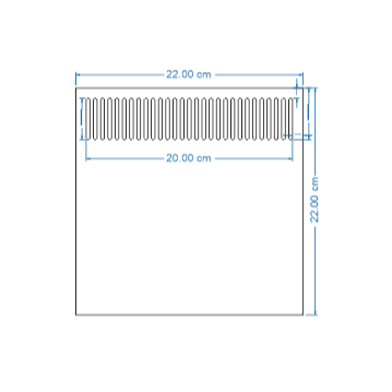 Custom Order Akrilik Reef Tank Overflow 22X22CM 3MM HITAM