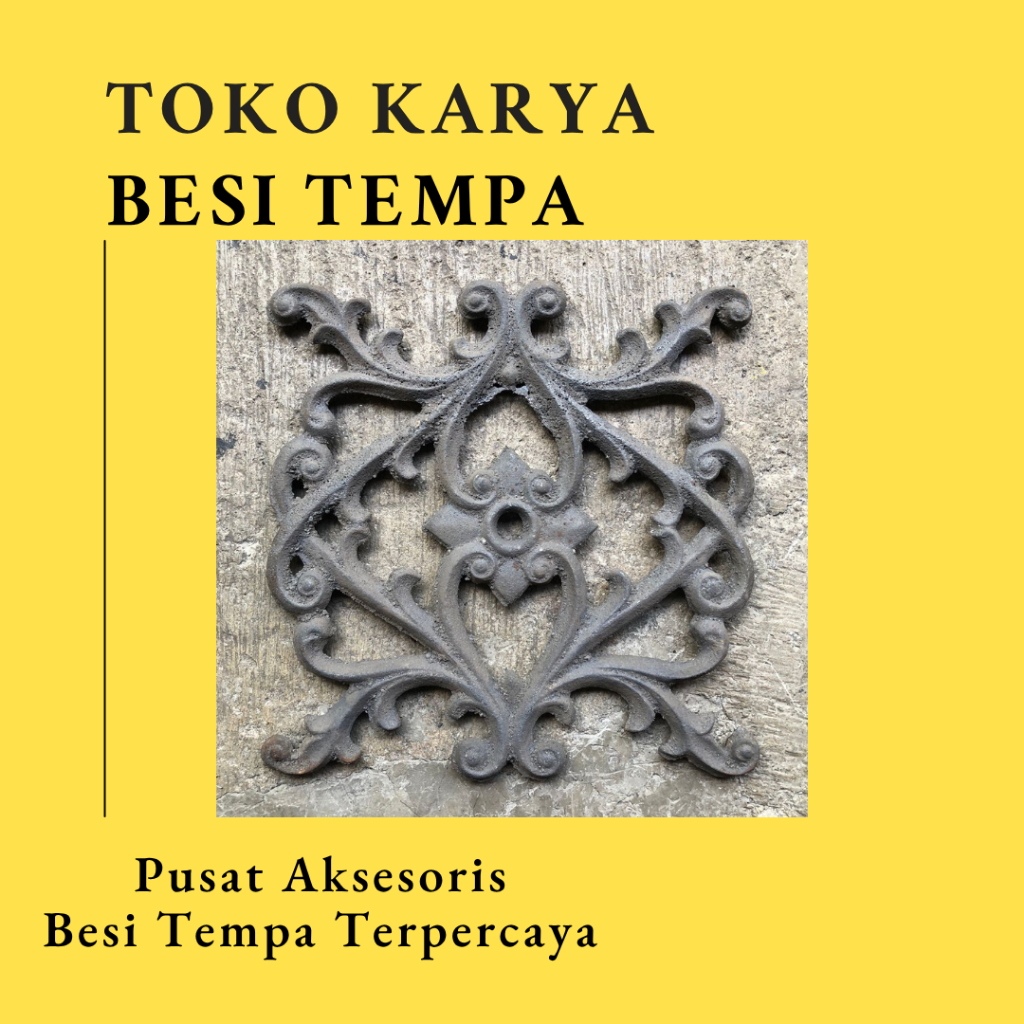 Ornamen Pagar Kembang Cor Besi 888 / Ornamen Besi Tempa / Ornamen Pagar Besi dan Tralis / Aksesoris 