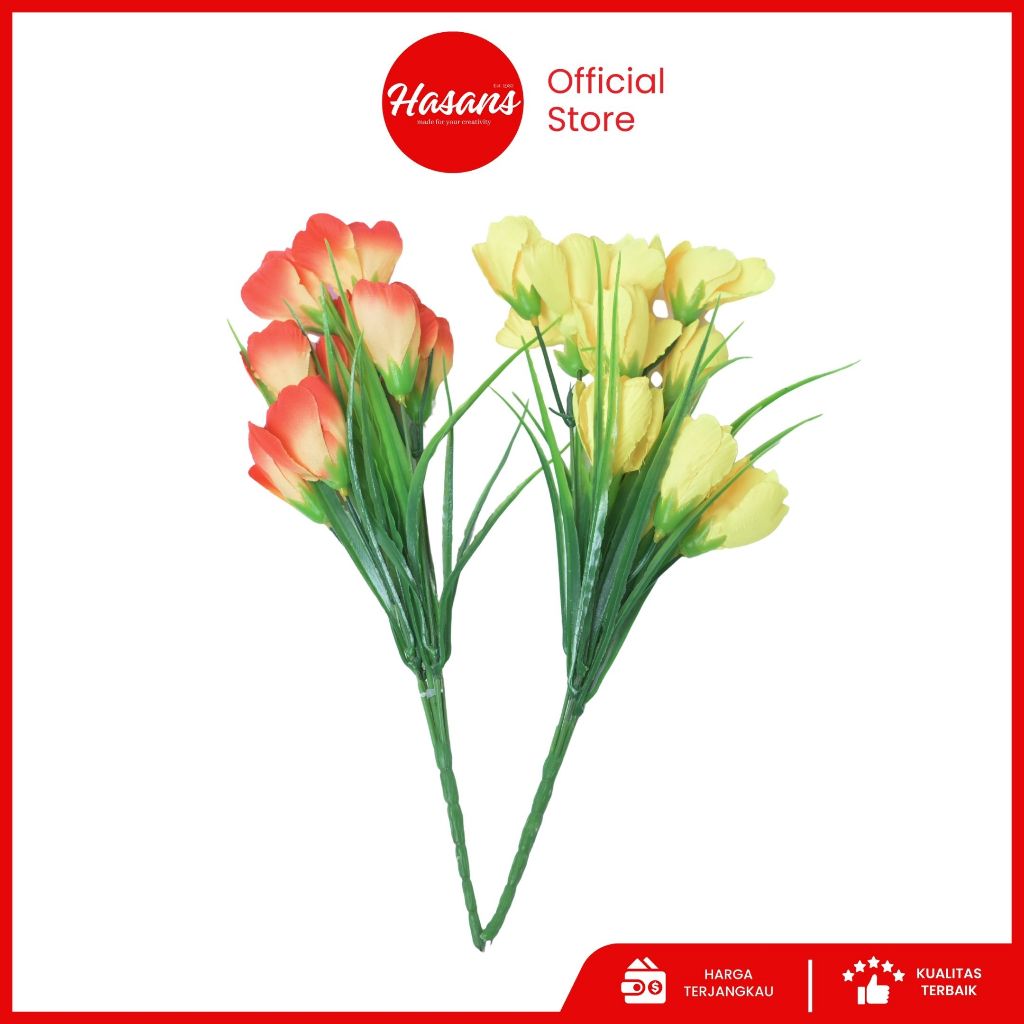 Bunga Tulip Latex Premium / Bunga Tulip Artificial / Bunga Tulip Palsu Plastik / Bunga Tulip 02