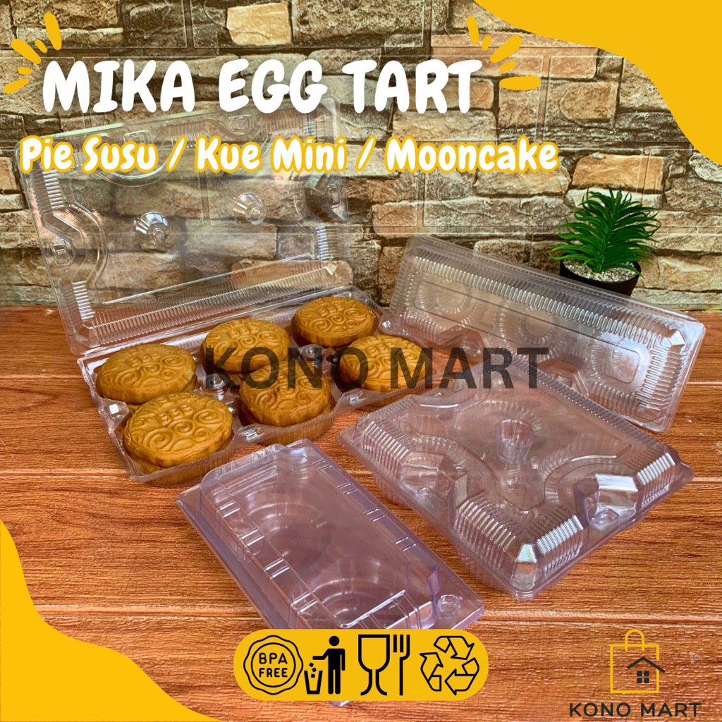 Kono Mart - Mika Egg Tart Pie Susu / Mika Pie Kotak Mika Kue Mochi / Box Mika Mooncake Kue Mini / Mi