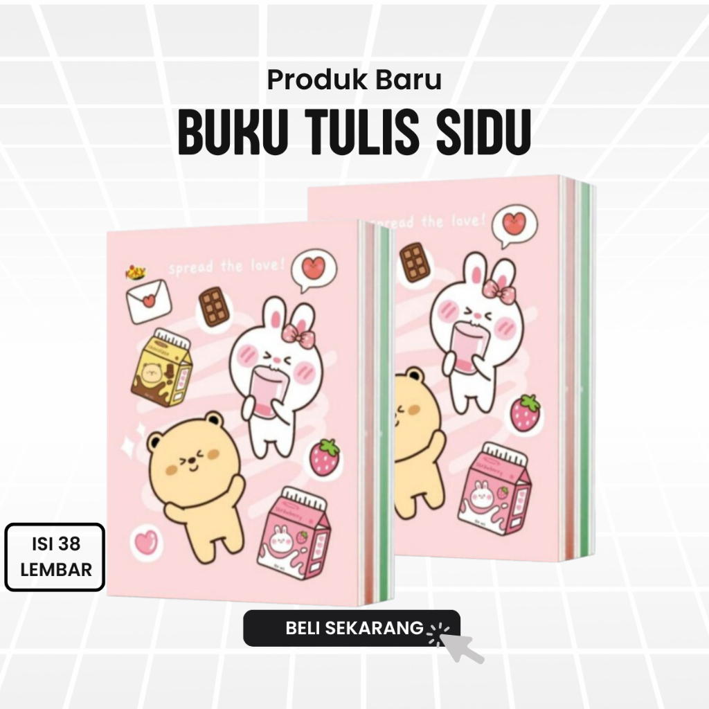 

Buku Tulis Kiky Warna Warni 58 Lembar - Harga Satuan