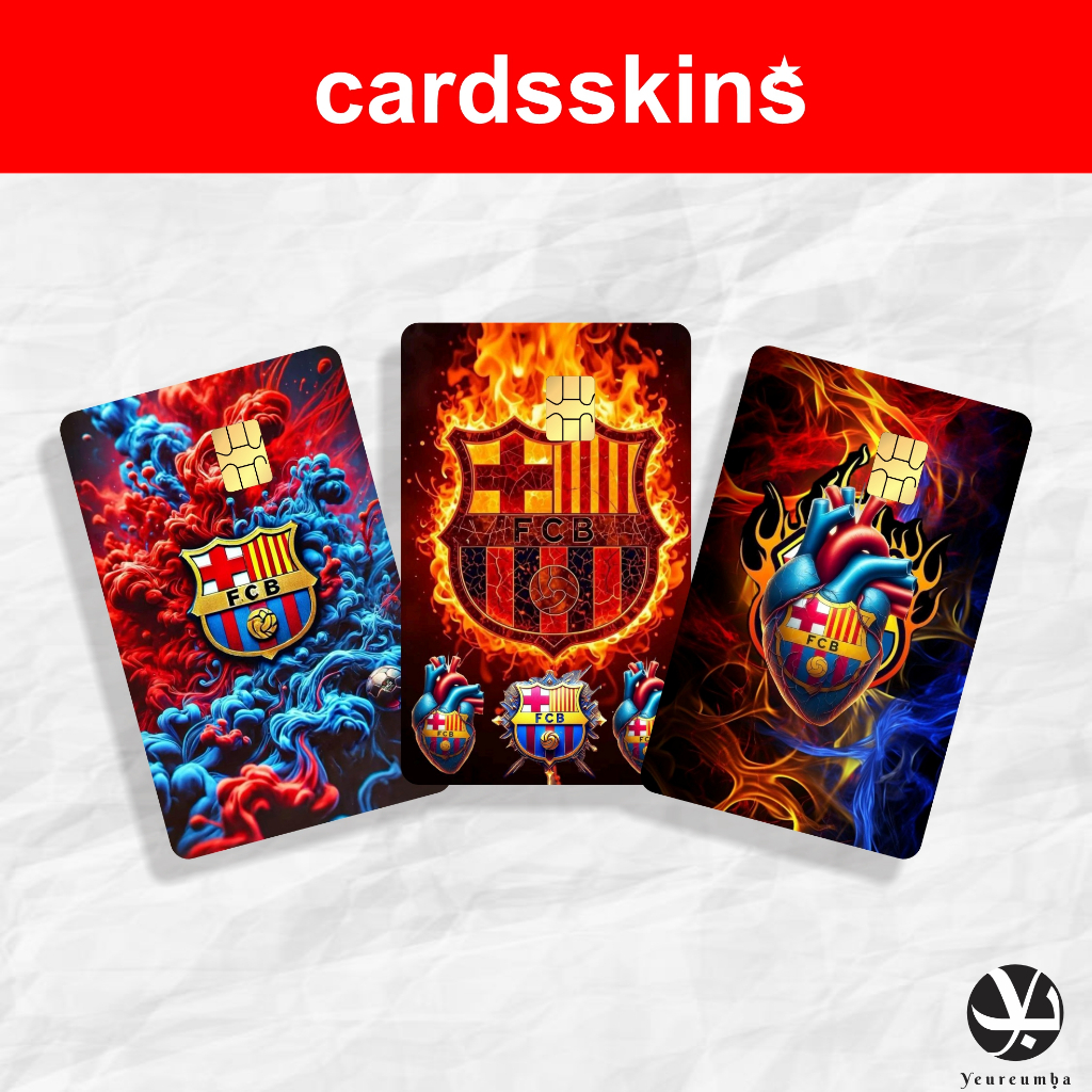 

Stiker Kartu Atm Emoney Flazz Tema Barcelona Skincard Garskin Sticker Kartu Laminasi Glosy