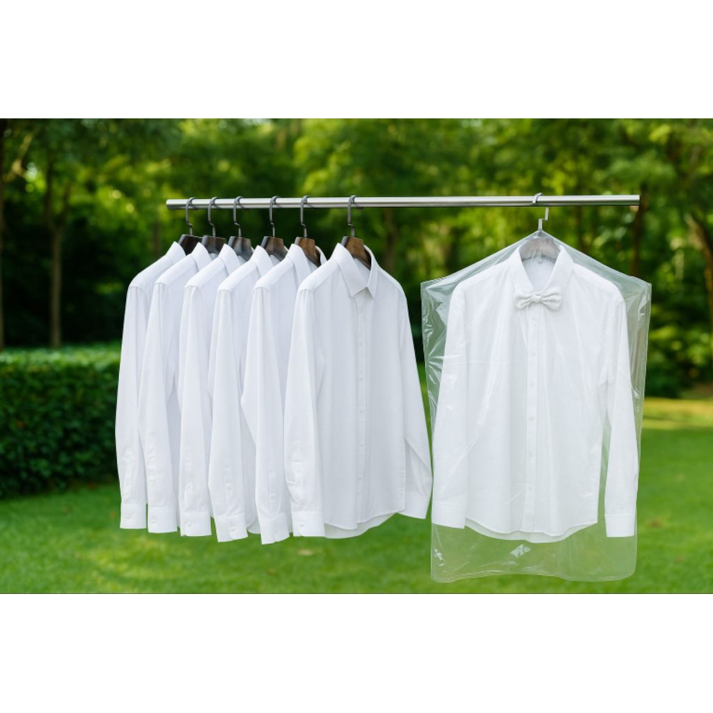 Per 1 kg Plastik Pelindung Gamis, Baju, Jas Gantung Cover Pakaian Anti Debu Kaus Lemari Baju Gantung