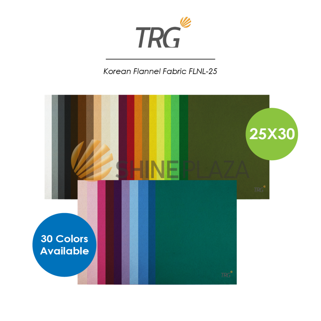

TRG Kain Flanel Impor Korea Tebal 25x30 cm FLNL-25 - Flannel Fabric Planel 25 x 30 TRG