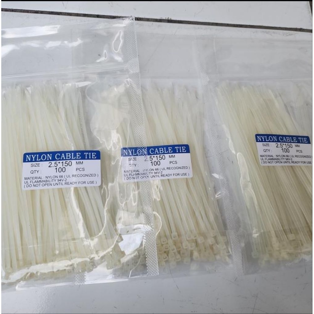 

tali ties kabel ties 2,5x150 isi 100pcs