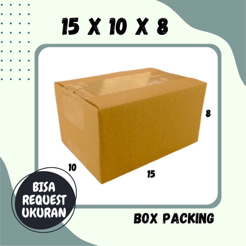 

Kardus 15x10x8 Box A1 Packing Karton Dus Kotak Kemasan kosmetik Jamu Obat Madu Sahabat UMKM