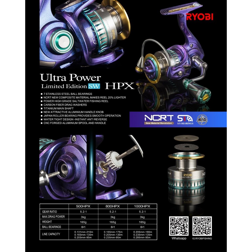 REEL RYOBI ULTRA POWER HPX SW 1000
