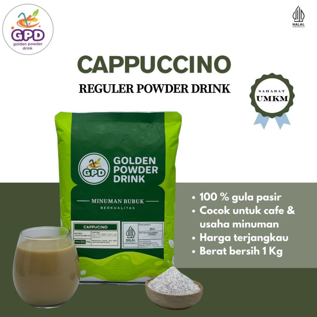 

Bubuk Minuman Reguler - Cappucino - Golden powder drink