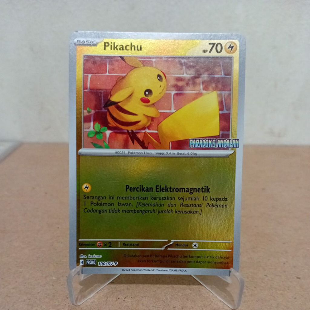 POKEMON TCG[Pikachu promo PARADOKS ANDALAN 100/SV-P]