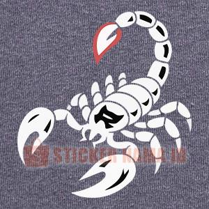 

Sticker Sablon Scorpion White Untuk Baju dan Media Kain lainnya