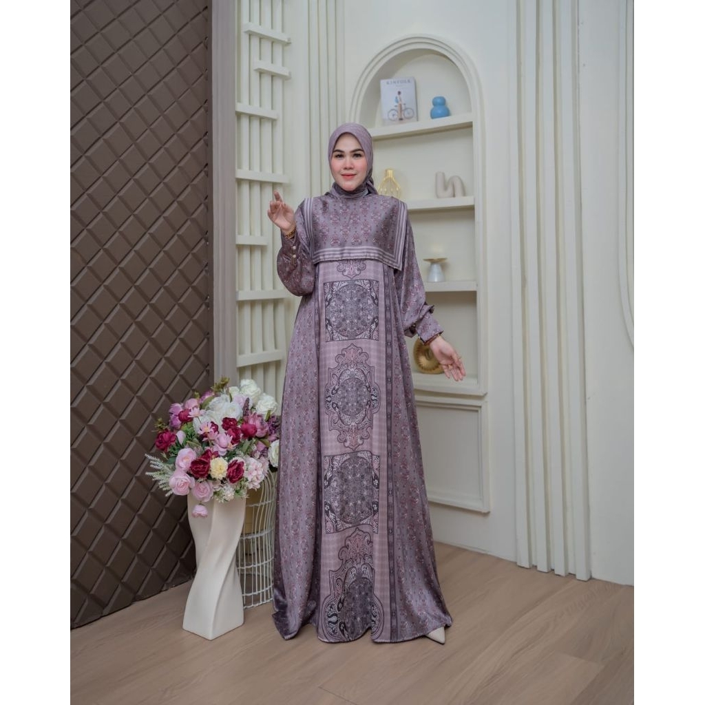 kirana set Hijab//gamis premium