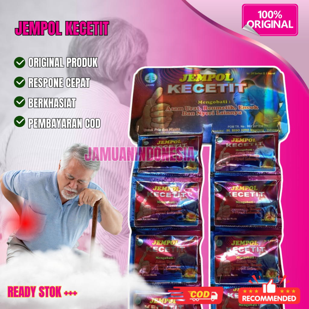 

Kapsul Herbal Tradisional Cap Jempol Kecetit Asam Urat Rematik Kolesterol