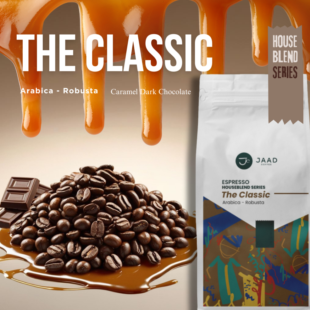 

The Classic 30% Arabica 70% Robusta - Espresso House Blend Grade 1 - Kopi Bubuk Fresh Roasted
