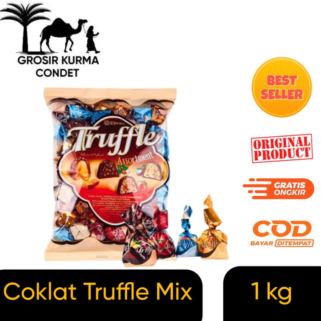 

Coklat Arab Elvan Truffle Mix 1 Kg Oleh-oleh Haji Umroh | Original