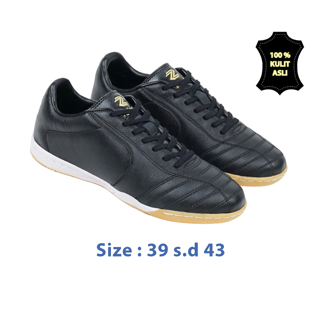 Zeintin - Sepatu Futsal Bahan Kulit Sapi Asli Berkualitas Sol Karet Anti Licin OJ