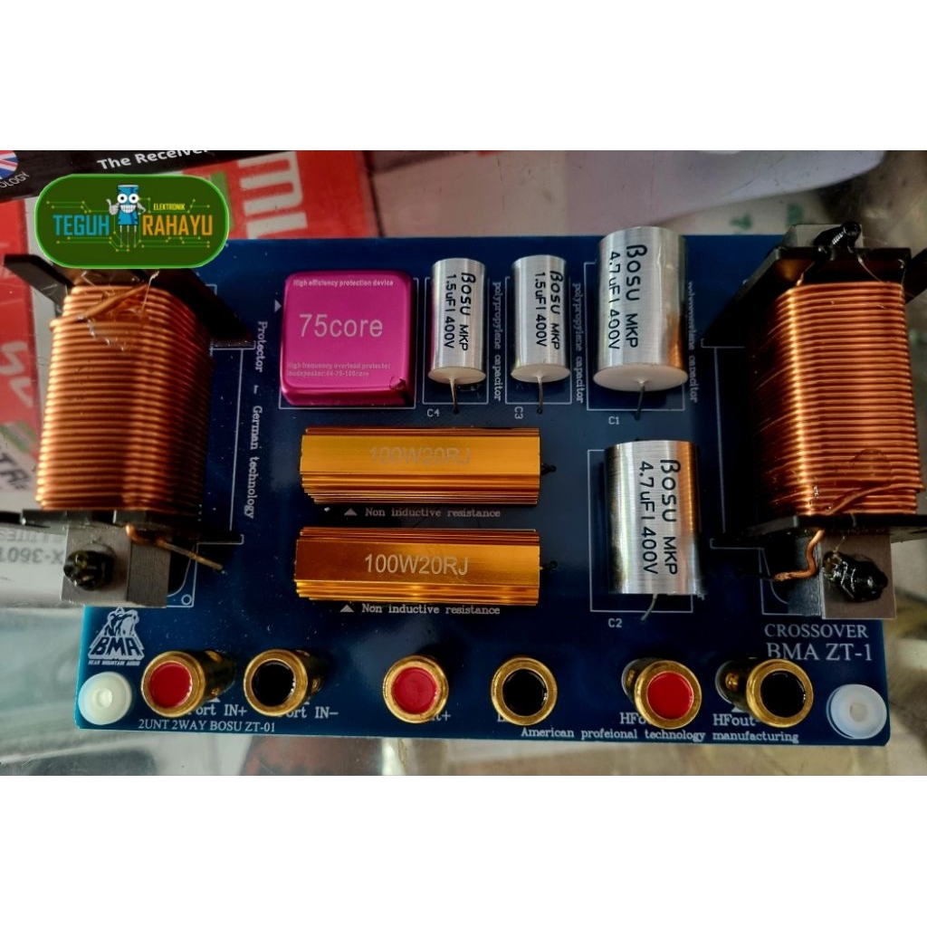 (PREMIUM) CROSSOVER PASIF BMA 2 WAY ZT-1 (Crossover Pasif Balap)