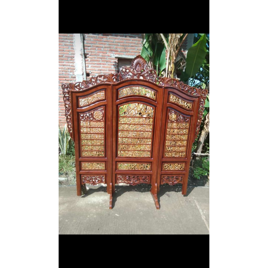 sketsel penyekat ruangan /sketsel kayu jati/sketsel ukir/sketsel kaligrafi