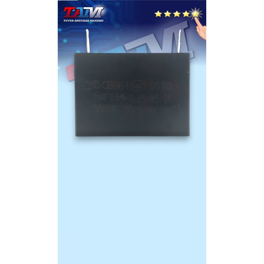 Kapasitor [CBB61] 5uF 500V Kaki
