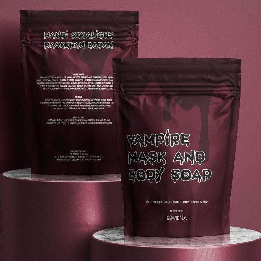 PRELOVED Vampire Mask And Bodysoap - Daviena Skincare