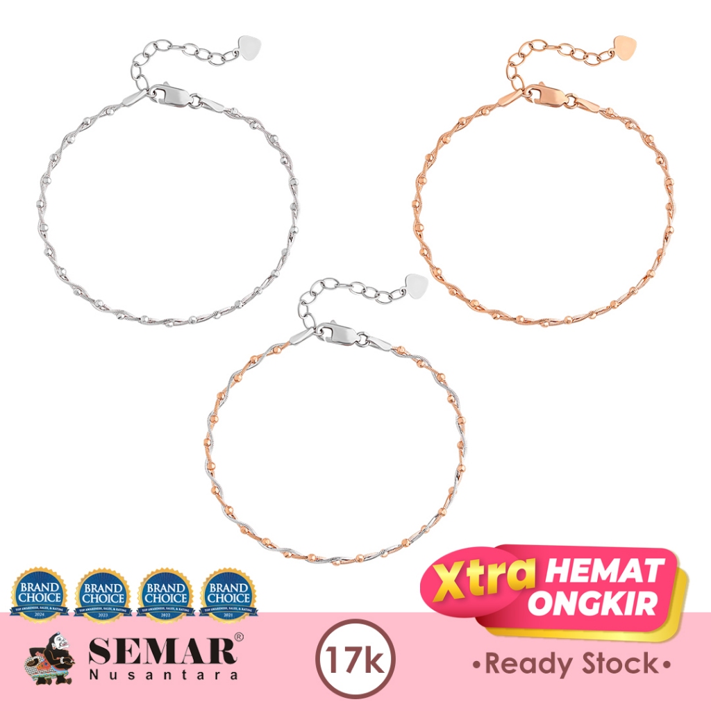 Gelang Emas Davina Starlight Gold 17K Semar Nusantara