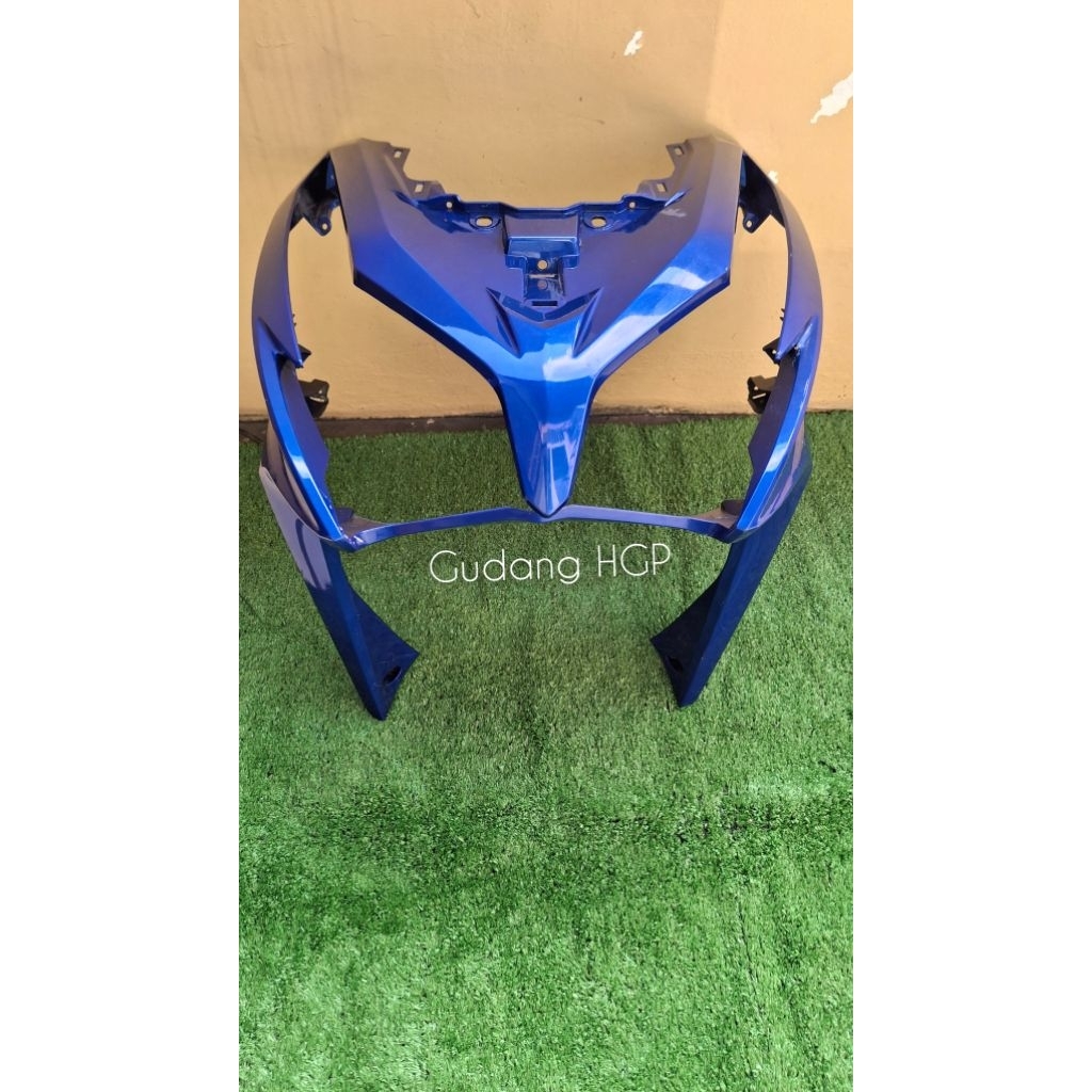 Cover Front PL TW BL Pearl Blue Panel Tameng Depan Vario 125 Old Minus Gores Tipis 64301-KZR-600PTB 